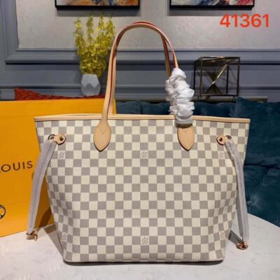 Replica Louis Vuitton Damier Azur Canvas Neverfull Mm N41361